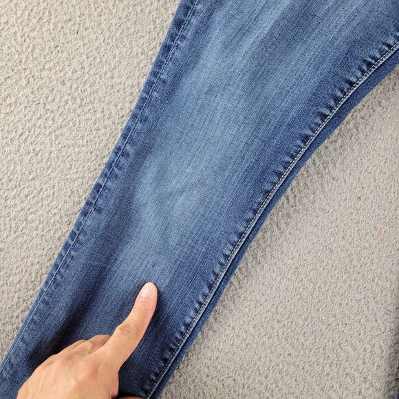 Gap Jeans Womens 2x26 Blue Denim Slim Stretch Classiccore Preppy Casual Distress - Picture 7 of 12